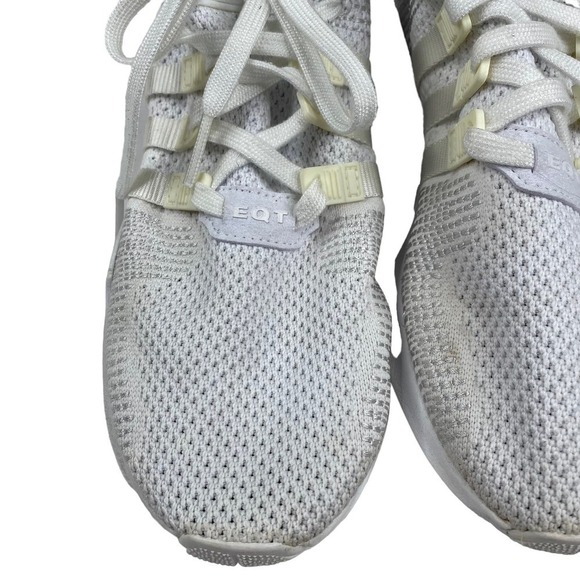 adidas EQT Support ADV Primeknit Triple White Men's Running Shoe Size 9 - Picture 3 of 6